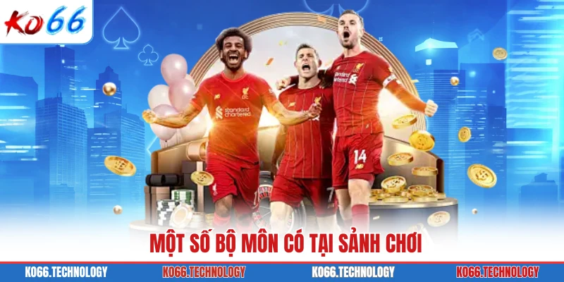 Một số bộ môn có tại sảnh chơi